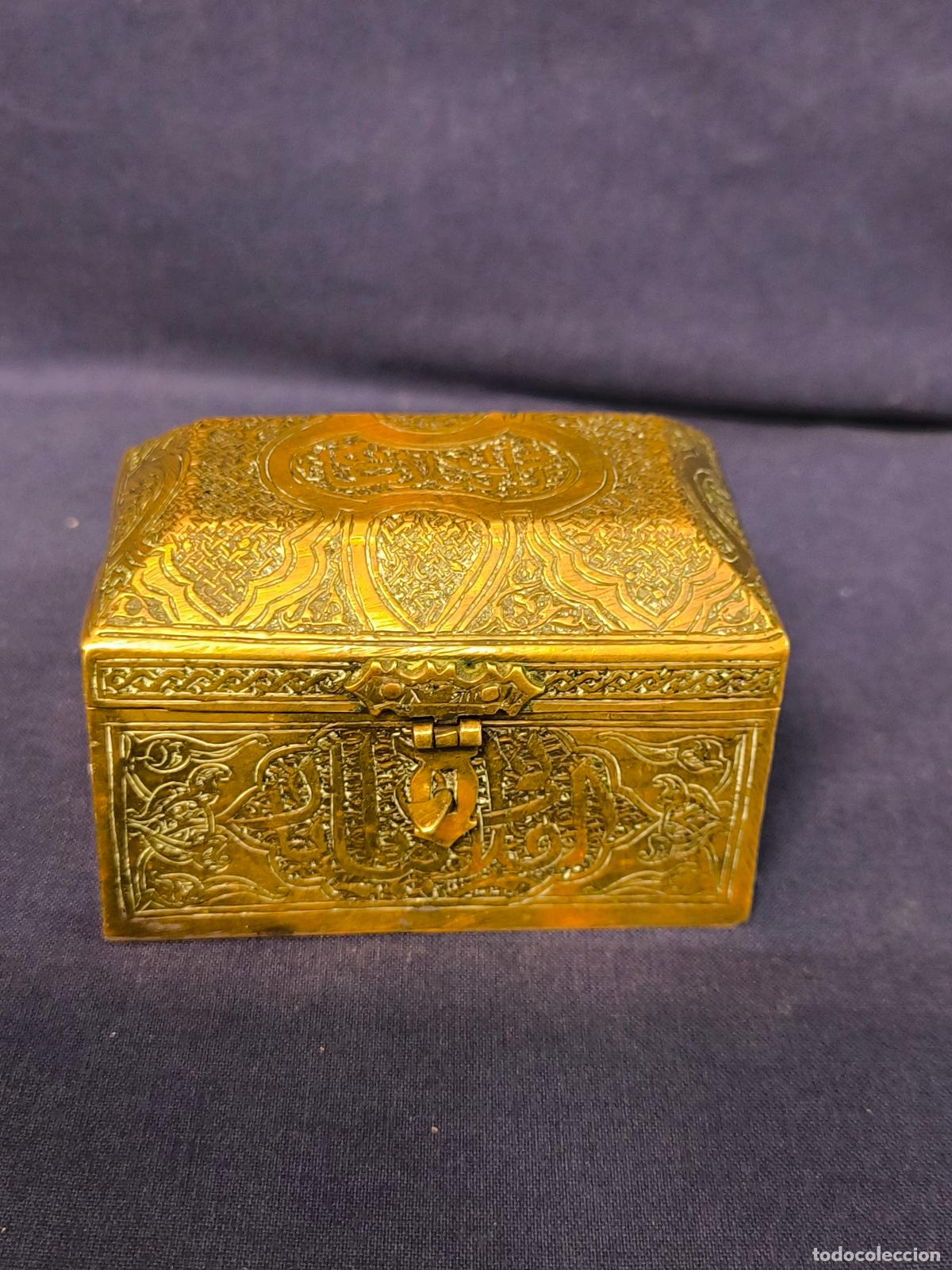 Antig&uuml;edades: CAJA ORIENTAL EN BRONCE E INCRIPCIONES - Foto 7