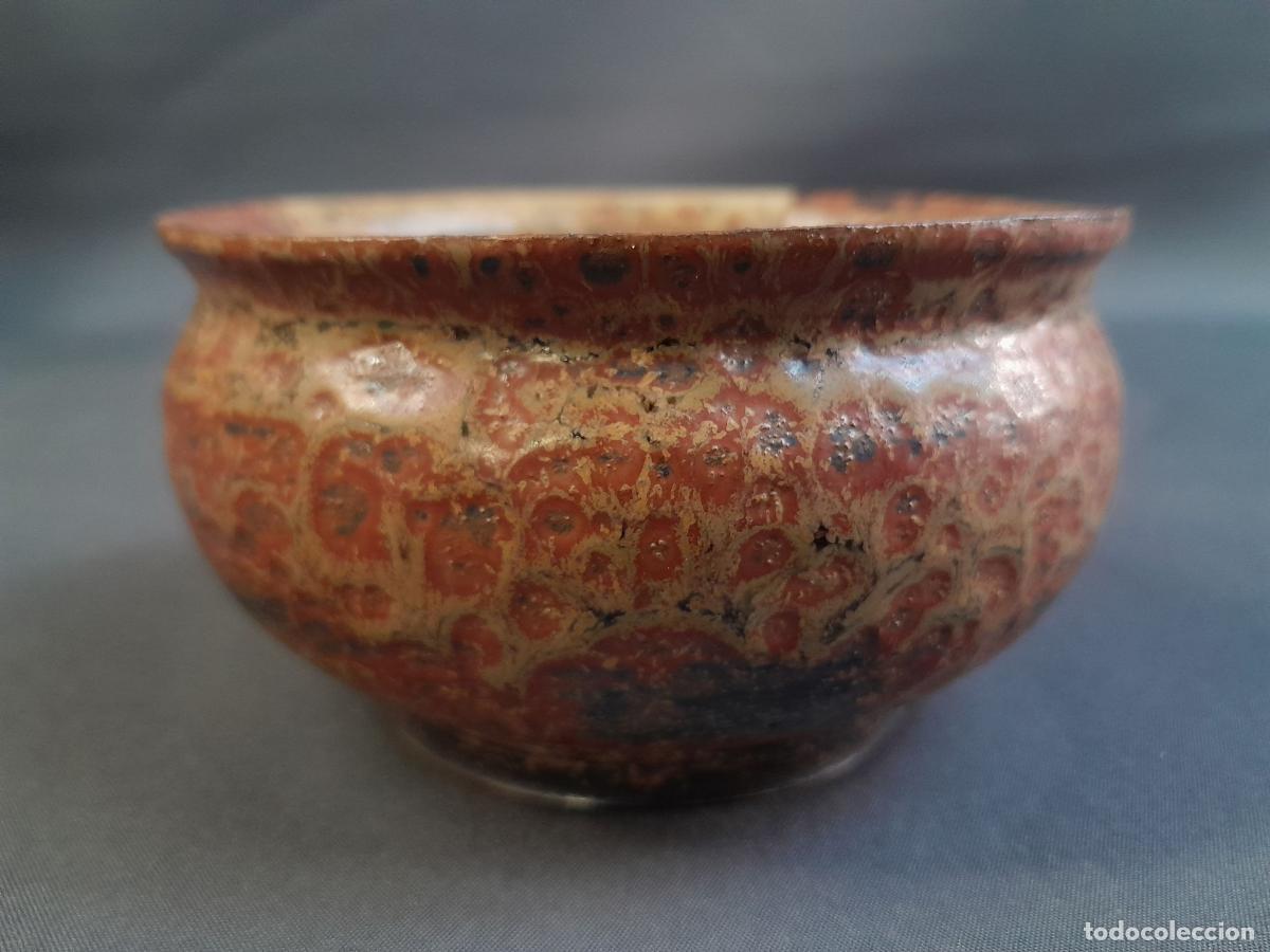 Antig&uuml;edades: RECIPIENTE DE CERAMICA ESMALTADA. Circa1990. - Foto 2