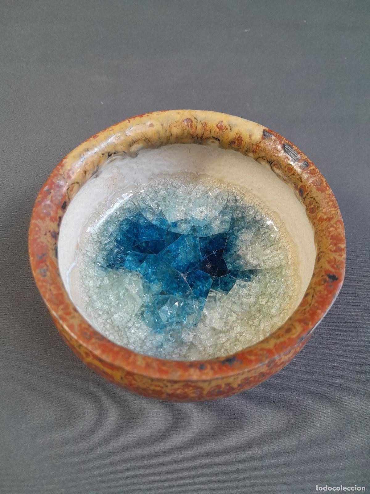 Antig&uuml;edades: RECIPIENTE DE CERAMICA ESMALTADA. Circa1990. - Foto 3