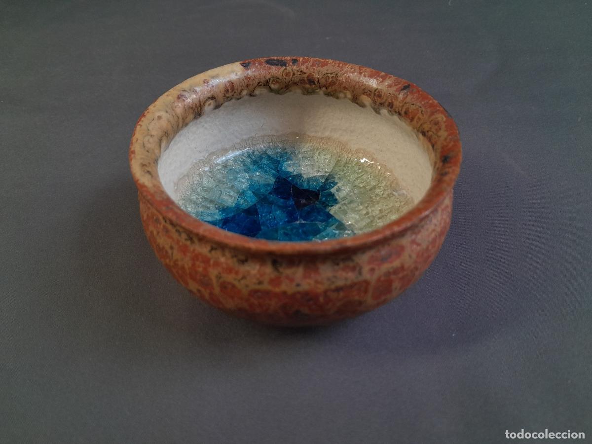 Antig&uuml;edades: RECIPIENTE DE CERAMICA ESMALTADA. Circa1990. - Foto 1