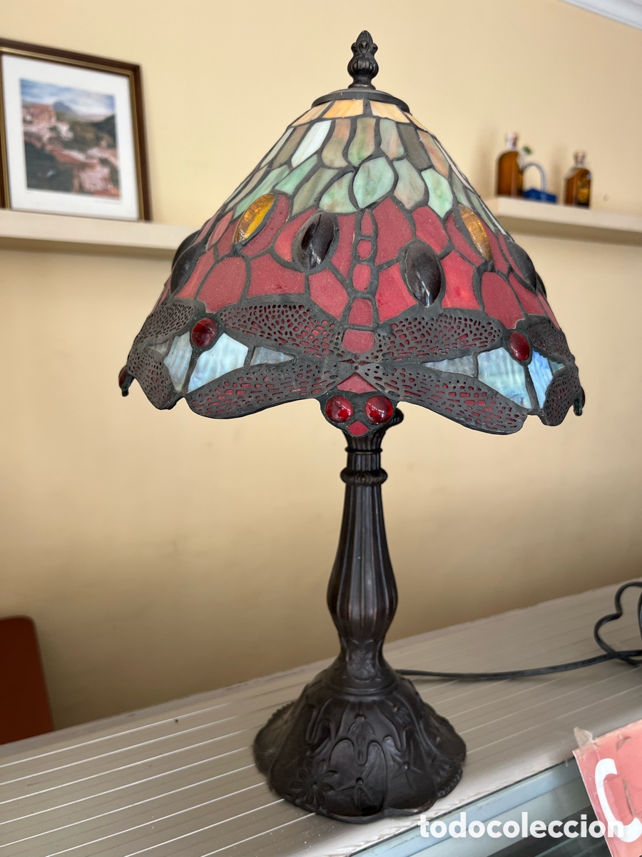 Antig&uuml;edades: L&aacute;mpara de lib&eacute;lulas - Foto 2