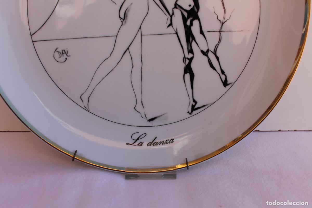 Antig&uuml;edades: PLATO DE PORCELANA DE DALI LA DANZA - Foto 3