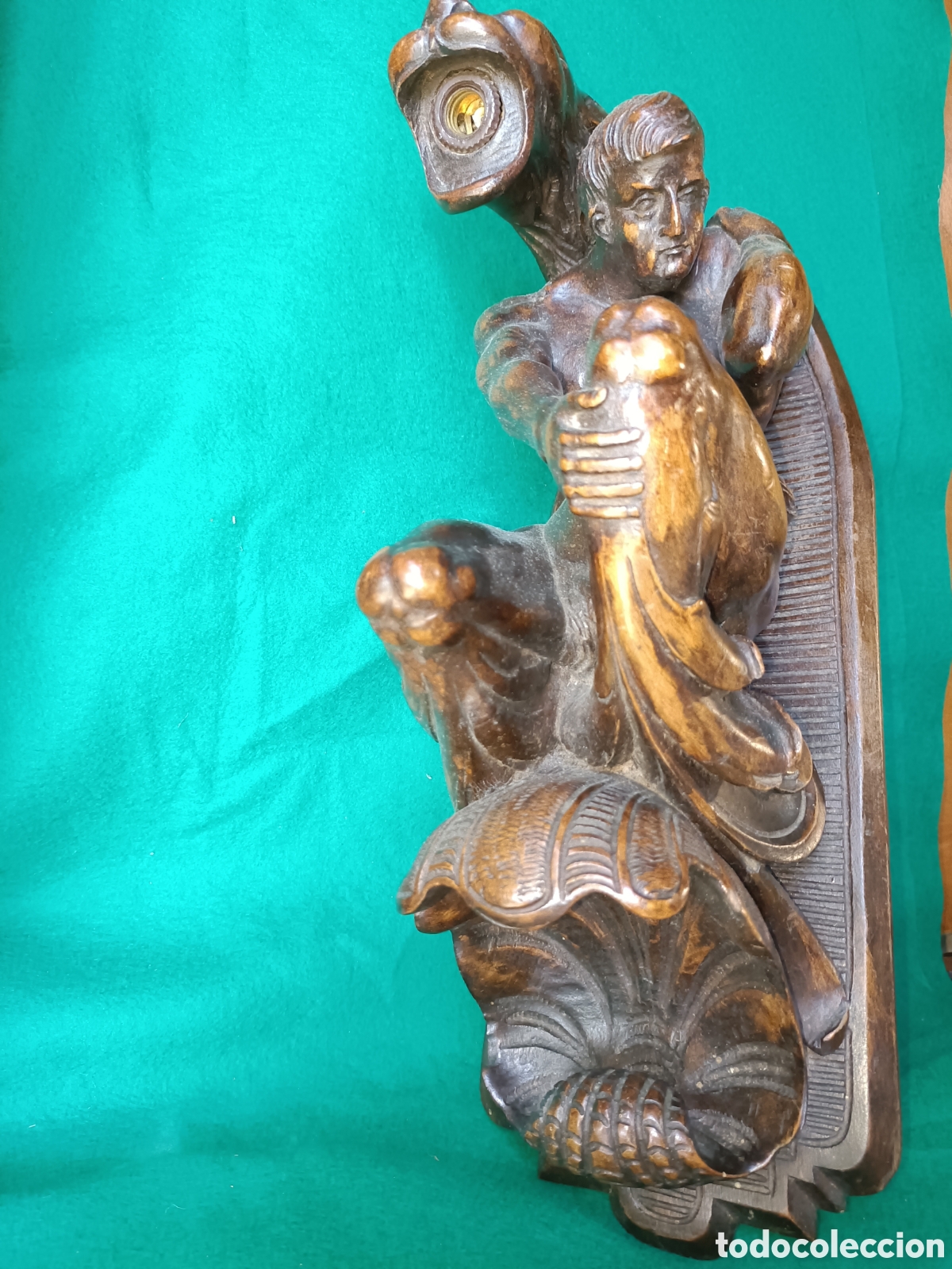 Antig&uuml;edades: Aplique madera antiguo - Foto 4