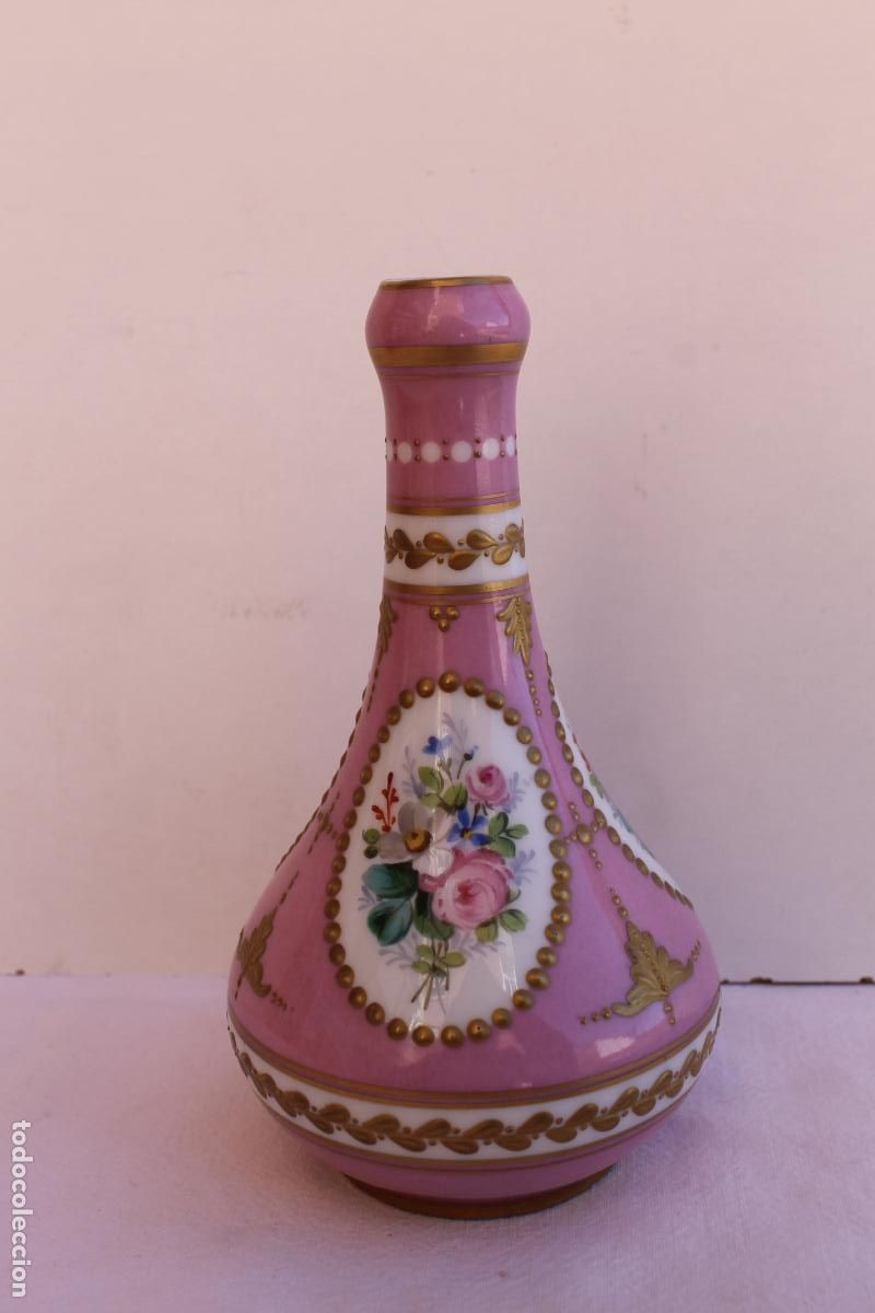Antig&uuml;edades: JARRONCITO DE PORCELANA DE SEVRES - Foto 2
