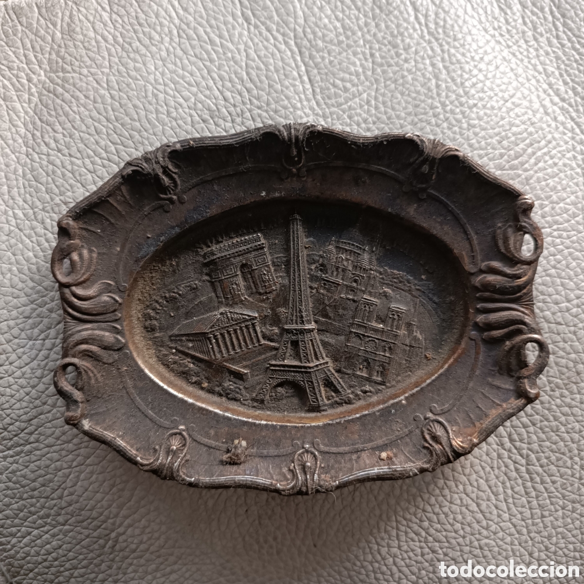 Antig&uuml;edades: Antigua placa de Paris - Foto 1