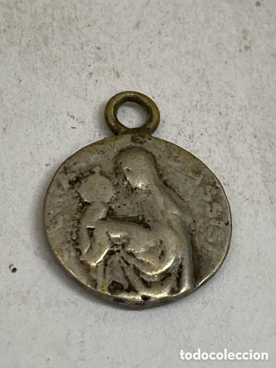 Antig&uuml;edades: Medalla de plata religiosa C328 - Foto 1