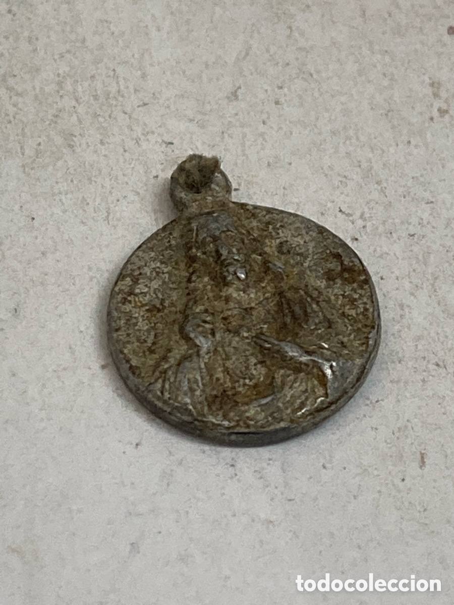 Antig&uuml;edades: Medalla de plata religiosa C328 - Foto 1