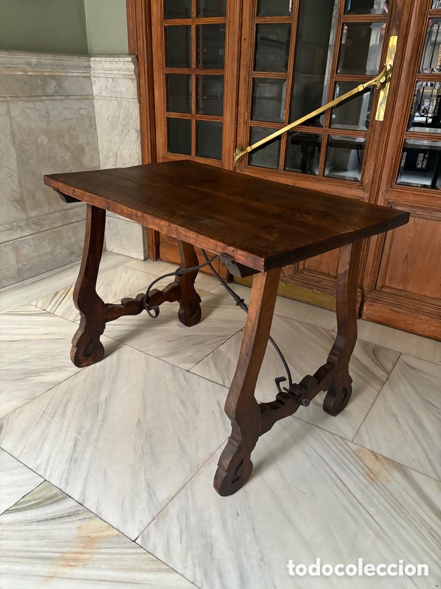 Antig&uuml;edades: Mesa Espa&ntilde;olA S XVIII - Foto 8