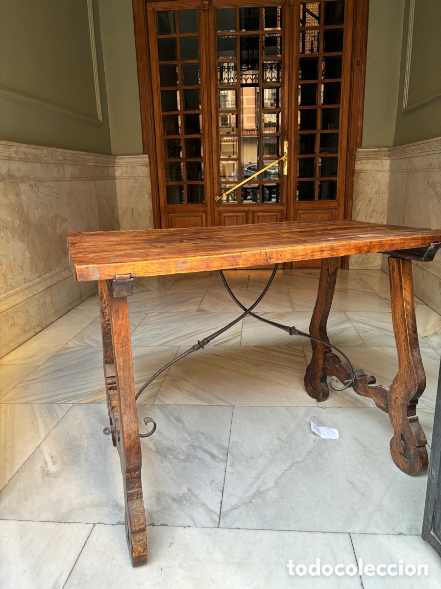Antig&uuml;edades: Mesa Espa&ntilde;olA S XVIII - Foto 1
