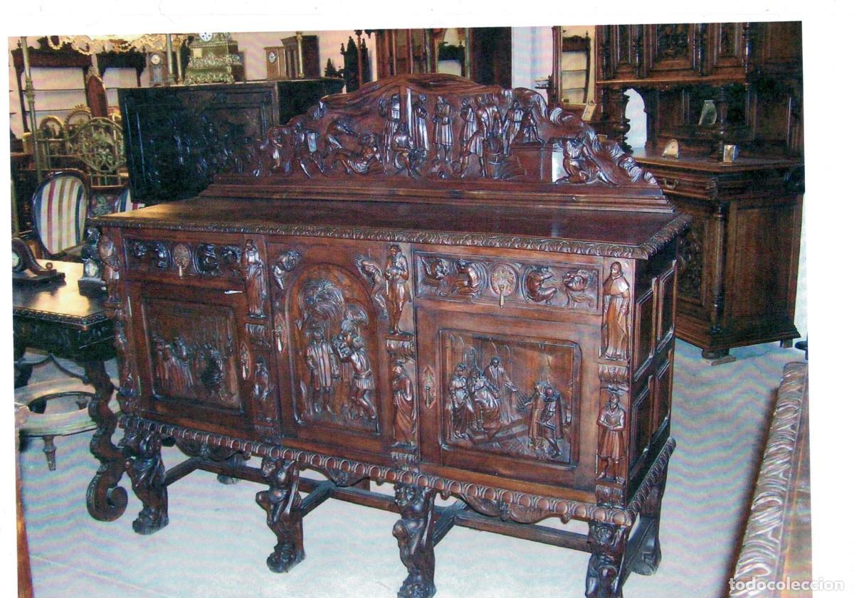 Antig&uuml;edades: COMODA DE NOGAL EPOCA RENACIMIENTO - Foto 1