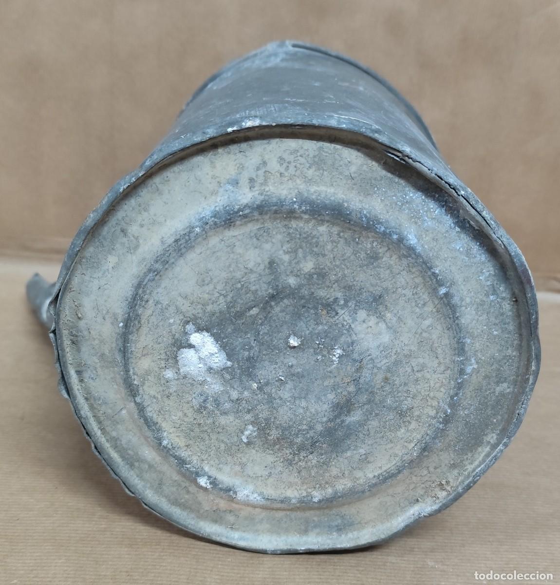 Antig&uuml;edades: ANTIGUA REGADERA DE ZINC - Foto 10