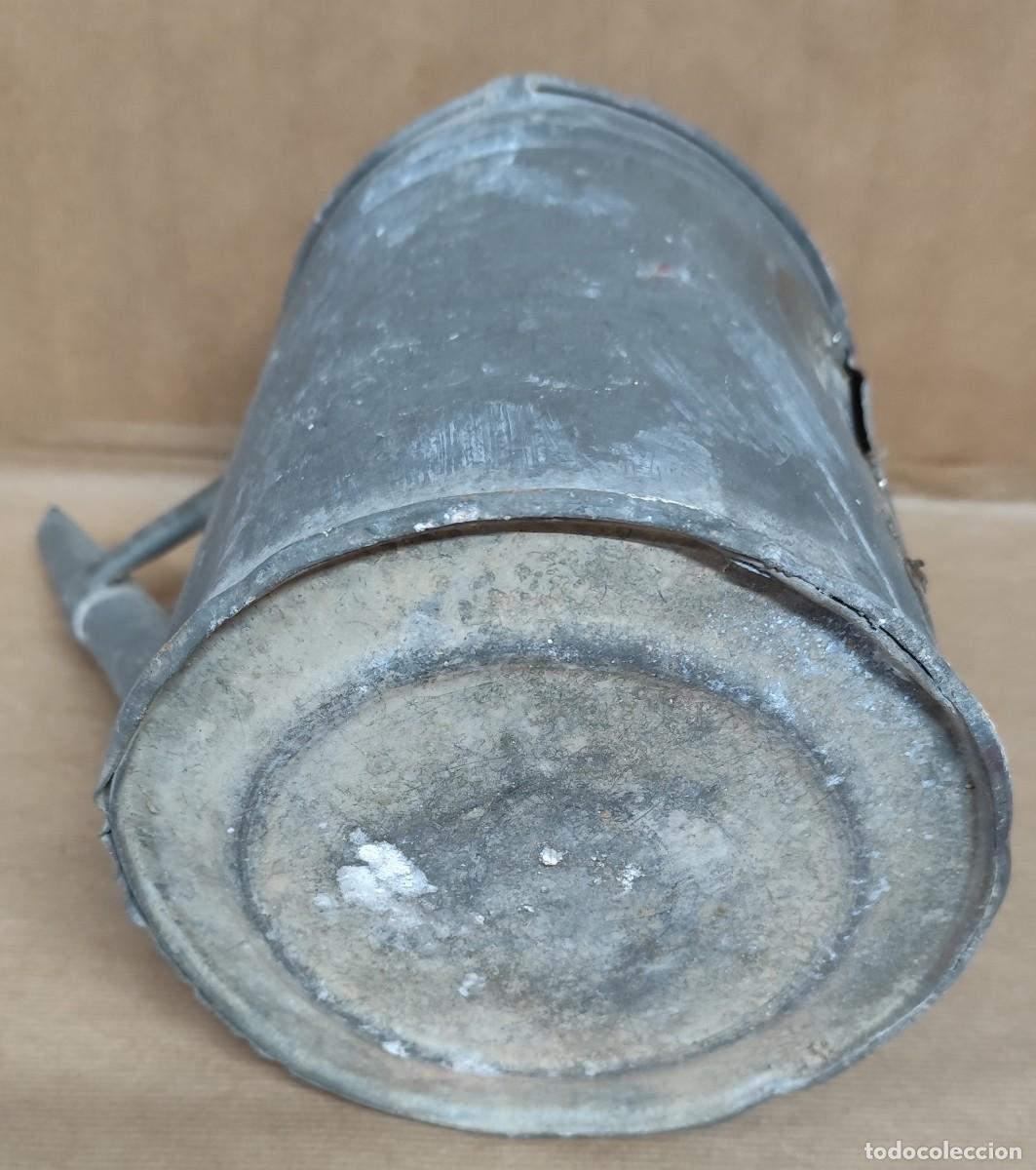 Antig&uuml;edades: ANTIGUA REGADERA DE ZINC - Foto 11