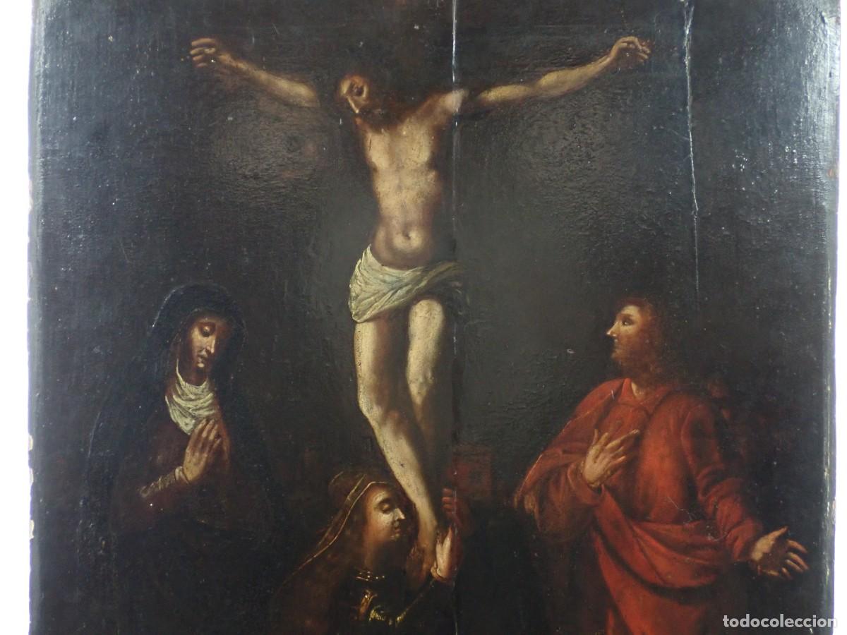 Antig&uuml;edades: CALVARIO. &Oacute;LEO SOBRE TABLA - Foto 2