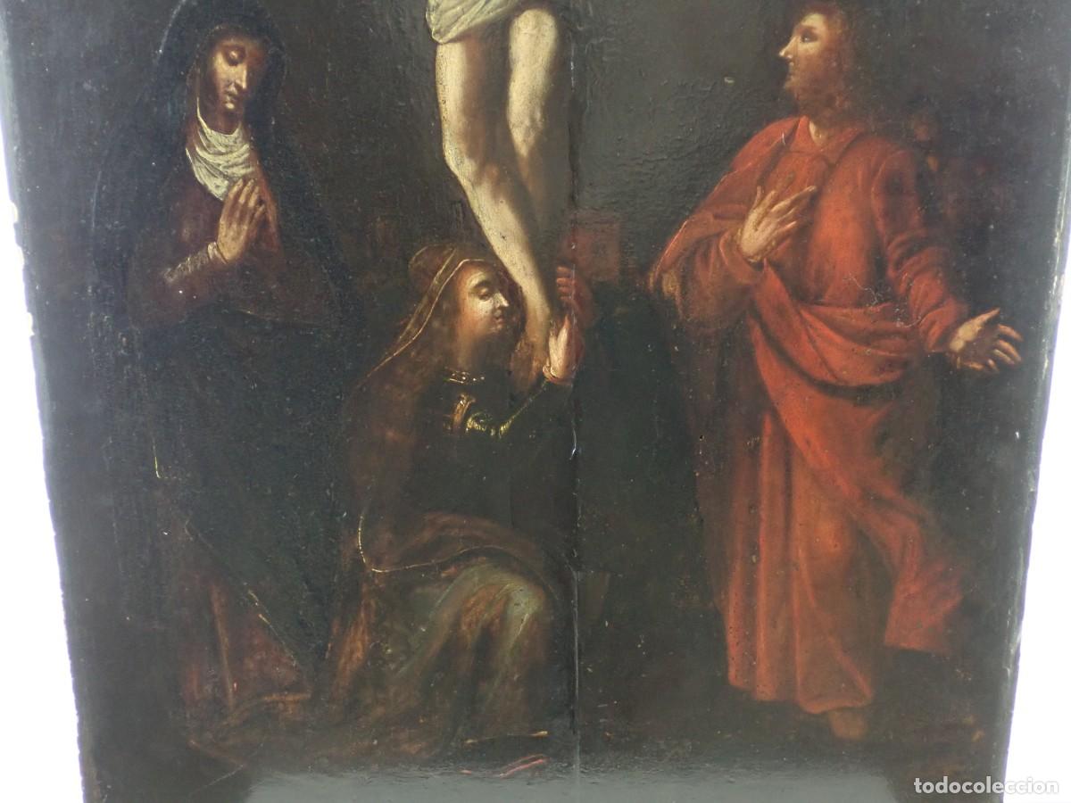 Antig&uuml;edades: CALVARIO. &Oacute;LEO SOBRE TABLA - Foto 3