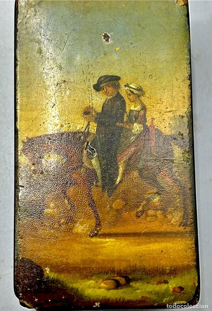 Antig&uuml;edades: 4 CAJAS DE RAP&Eacute;. MADERA, PAPIER MACH&Eacute;, NACAR Y LACA - Foto 2