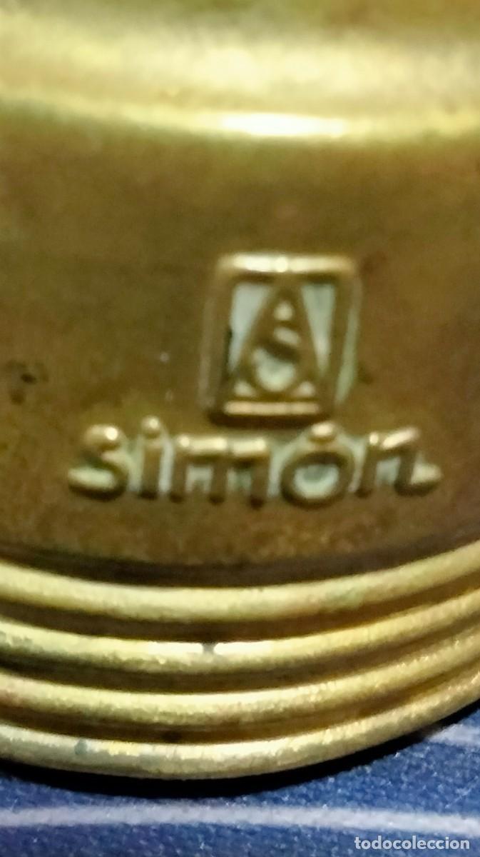 Antig&uuml;edades: antigua lampara de bronce la marca Simon - Foto 6