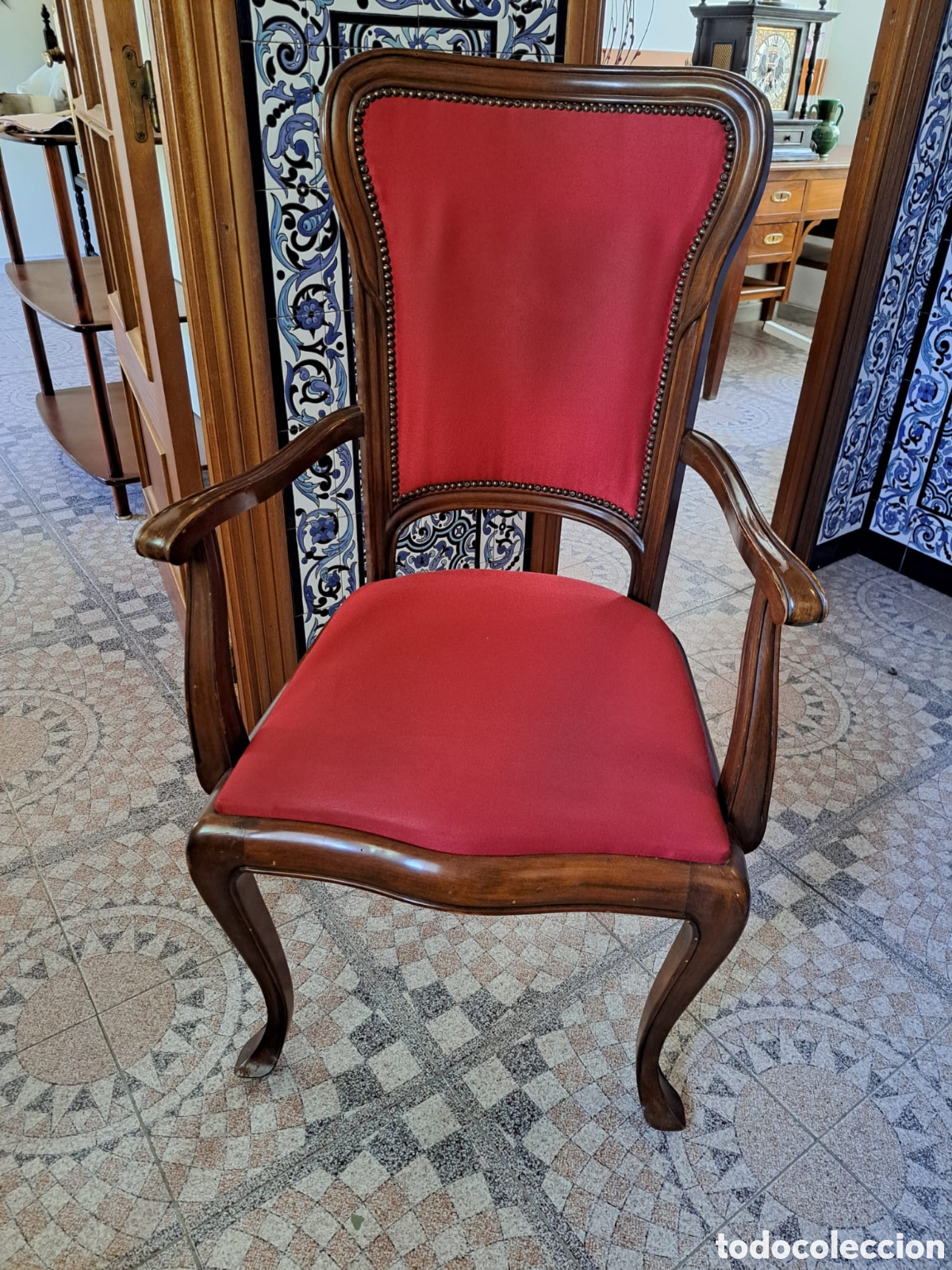 Antig&uuml;edades: Mesa escritorio antigua - Foto 6
