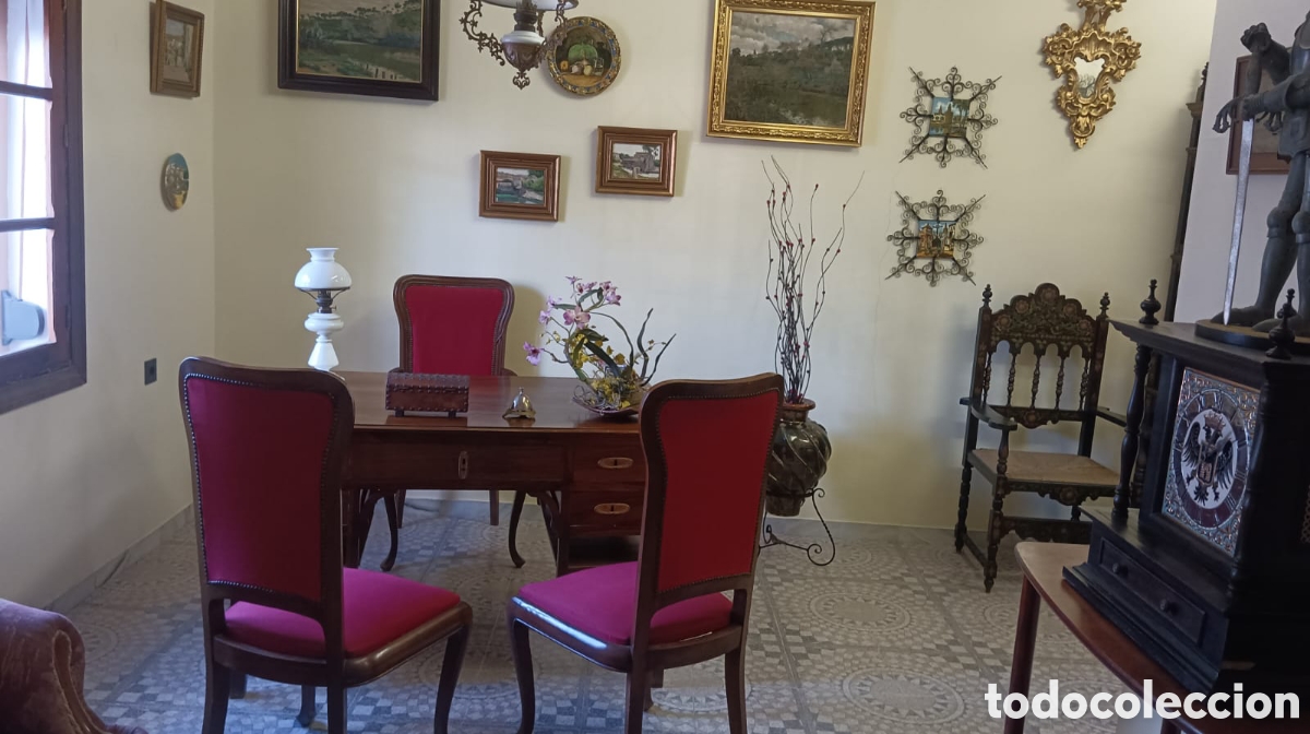 Antig&uuml;edades: Mesa escritorio antigua - Foto 1