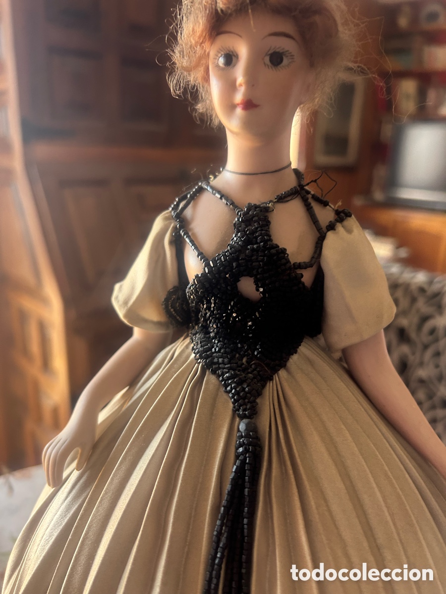 Antig&uuml;edades: Mu&ntilde;eca bombonera de buscuit - Foto 7