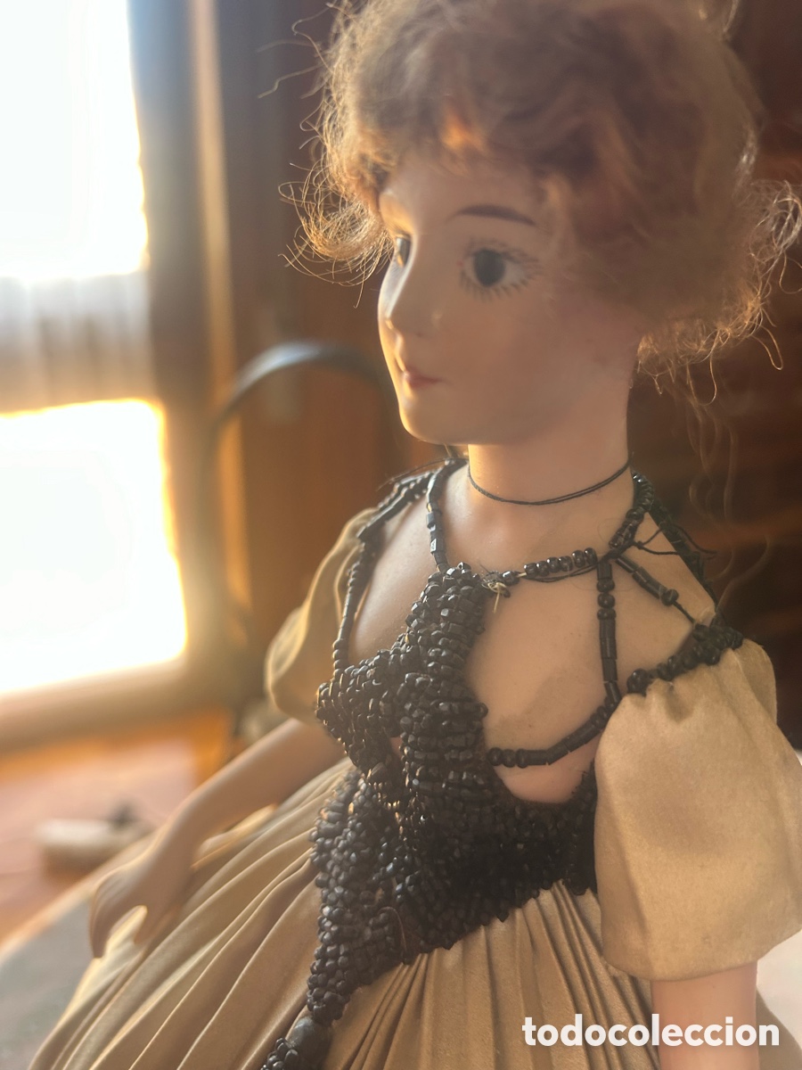 Antig&uuml;edades: Mu&ntilde;eca bombonera de buscuit - Foto 11