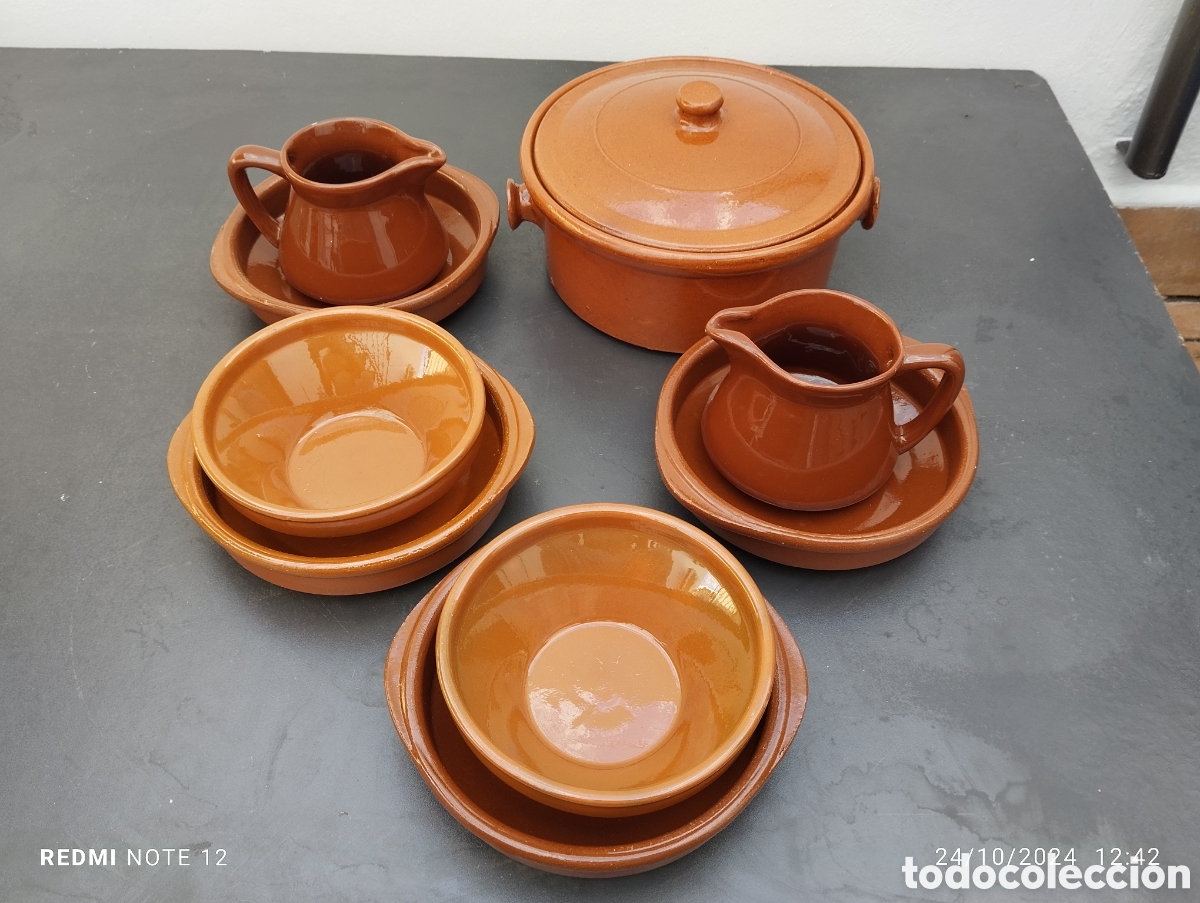 Antig&uuml;edades: JUEGO DE OLLA Y CUENCOS - Foto 2