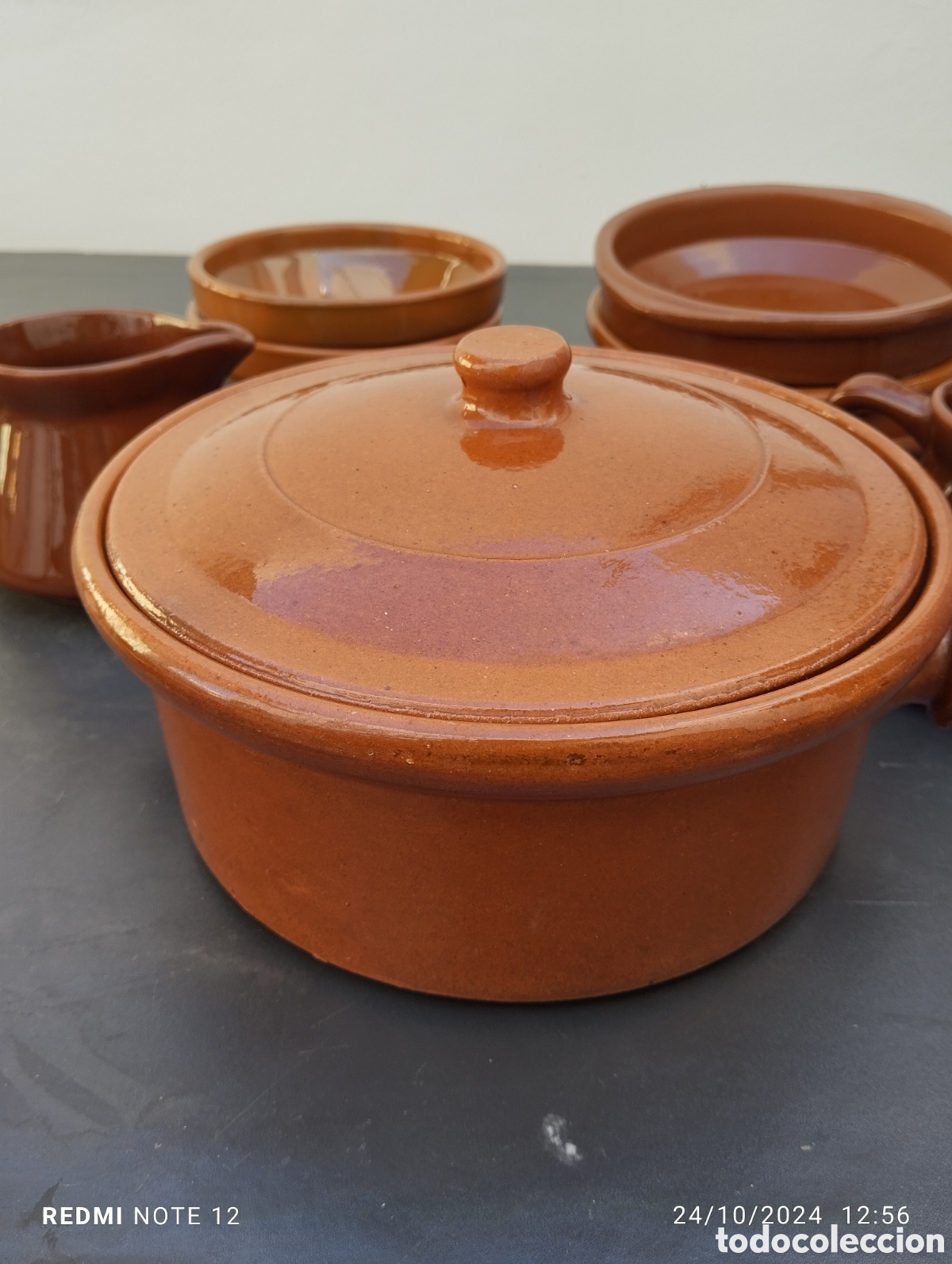 Antig&uuml;edades: JUEGO DE OLLA Y CUENCOS - Foto 4