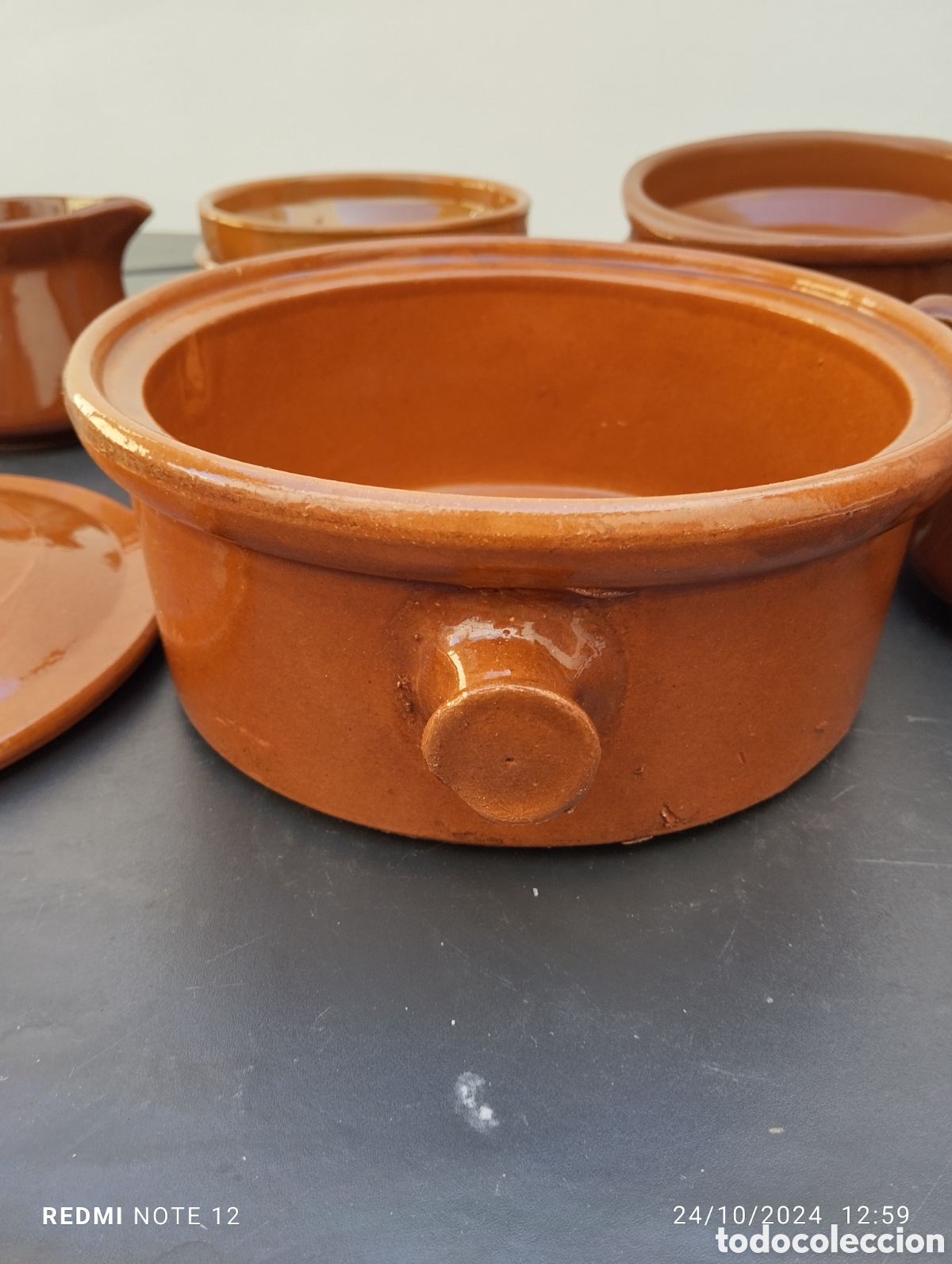 Antig&uuml;edades: JUEGO DE OLLA Y CUENCOS - Foto 6