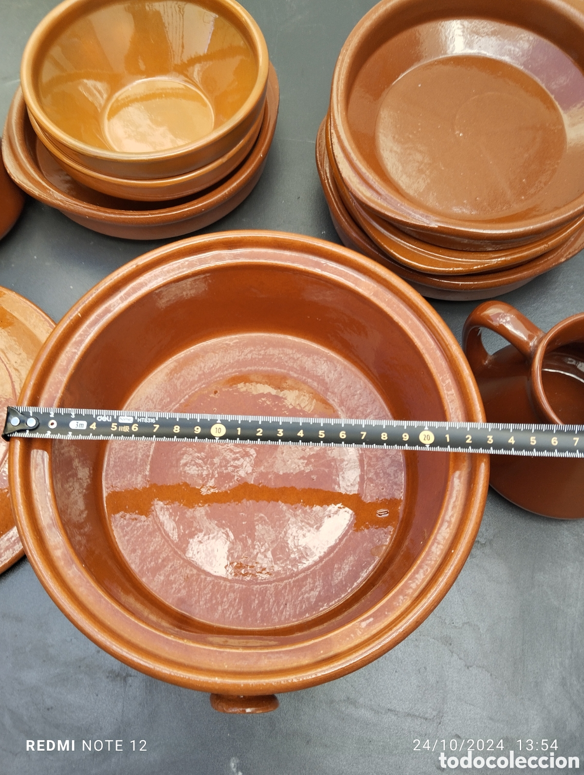 Antig&uuml;edades: JUEGO DE OLLA Y CUENCOS - Foto 7