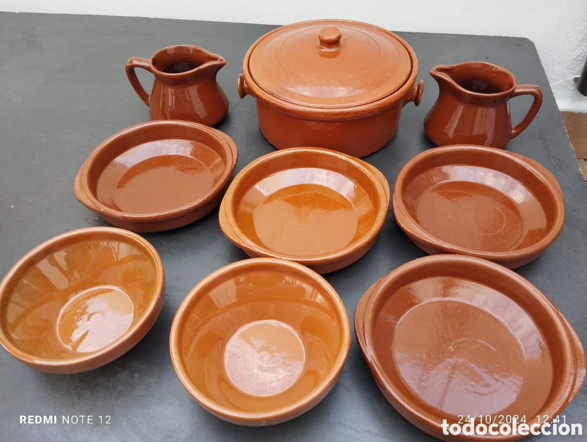 Antig&uuml;edades: JUEGO DE OLLA Y CUENCOS - Foto 1