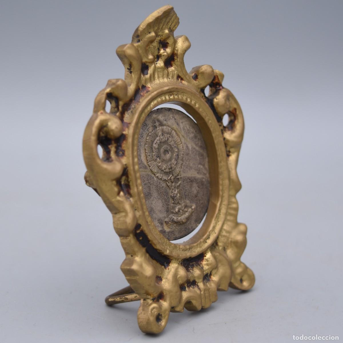 Antig&uuml;edades: Icono antiguo en marco de bronce - Foto 4
