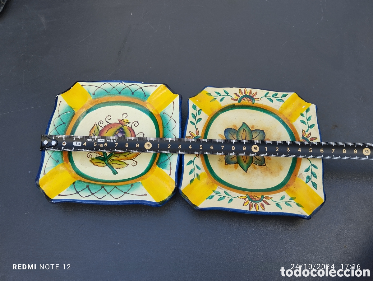 Antig&uuml;edades: PAREJA DE CENICEROS ANTIGUOS - Foto 1