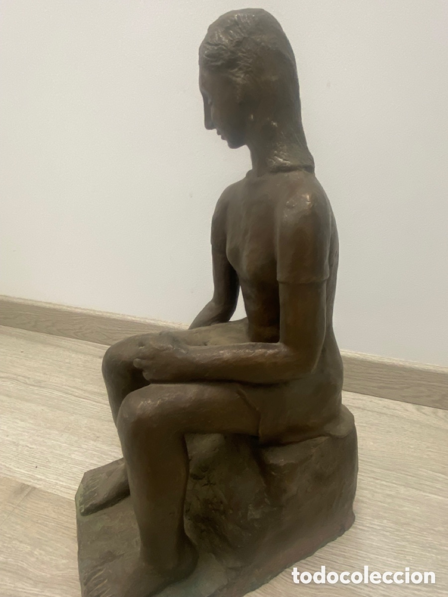 Antig&uuml;edades: Mujer cubista de bronce - Foto 2