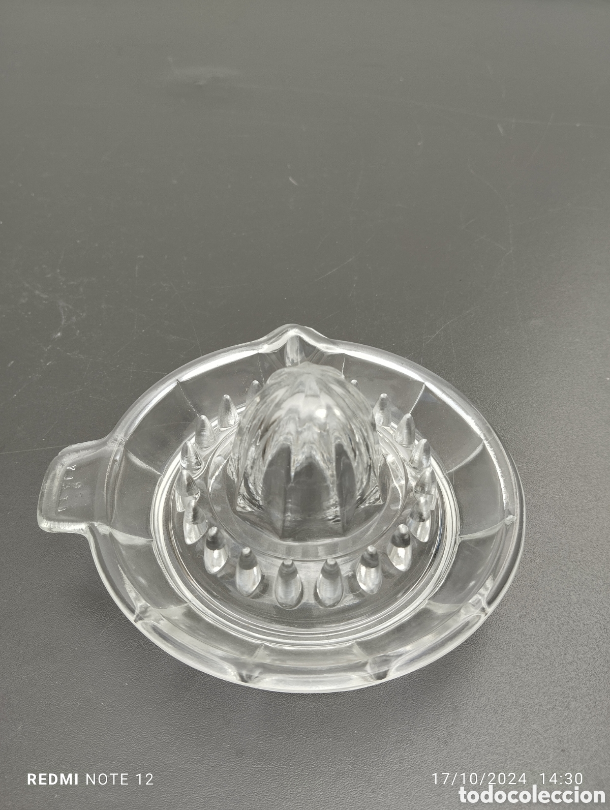 Antig&uuml;edades: BONITO EXPRIMIDOR DE CRISTAL - Foto 2