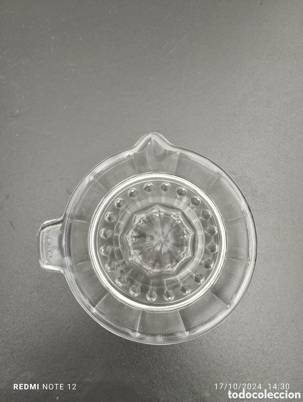 Antig&uuml;edades: BONITO EXPRIMIDOR DE CRISTAL - Foto 3