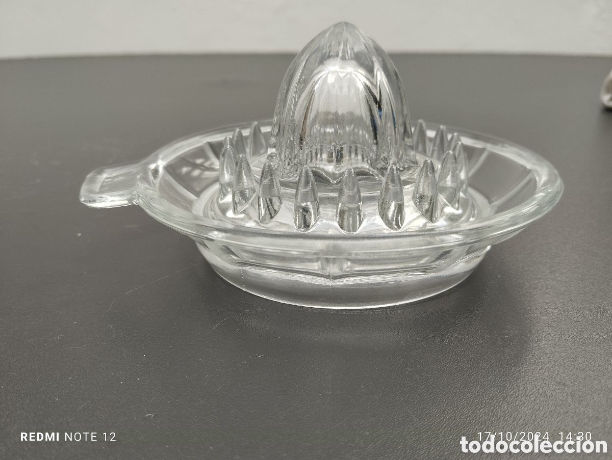 Antig&uuml;edades: BONITO EXPRIMIDOR DE CRISTAL - Foto 4