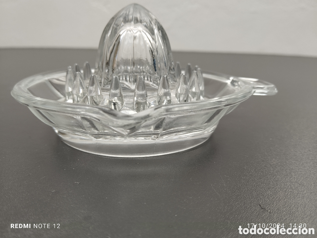 Antig&uuml;edades: BONITO EXPRIMIDOR DE CRISTAL - Foto 5