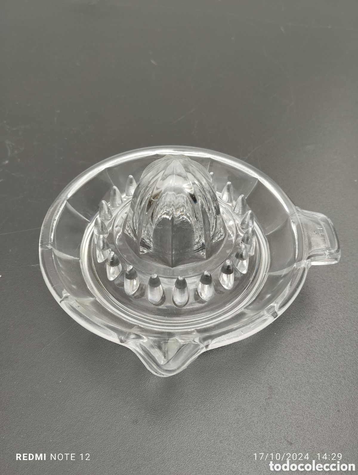Antig&uuml;edades: BONITO EXPRIMIDOR DE CRISTAL - Foto 1