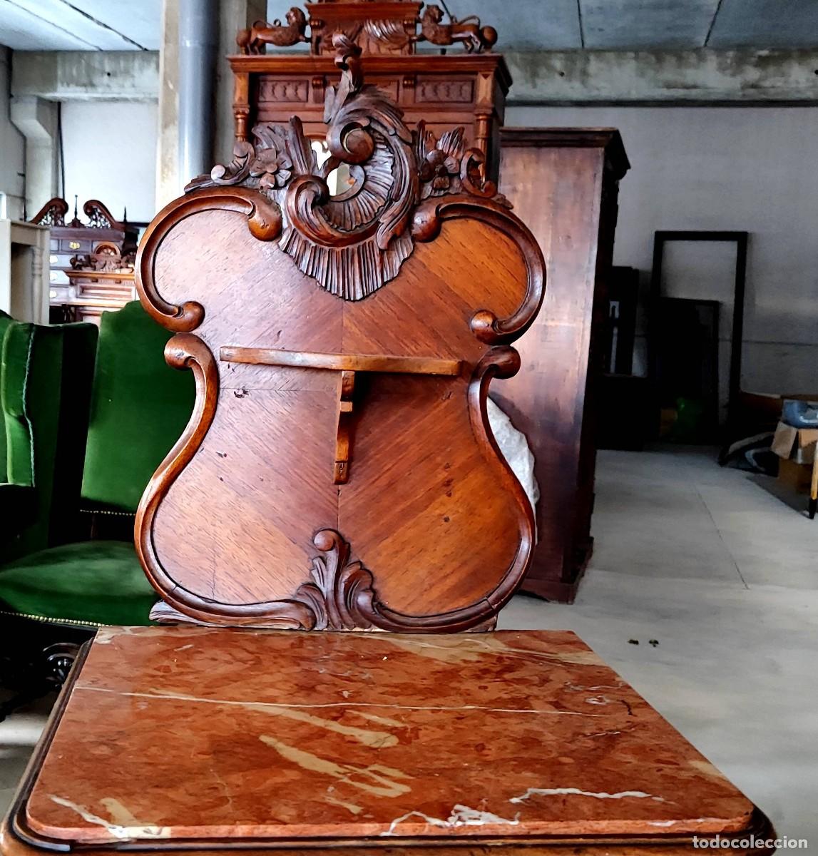 Antig&uuml;edades: Mesilla francesa LXV, madera tallada - Foto 3