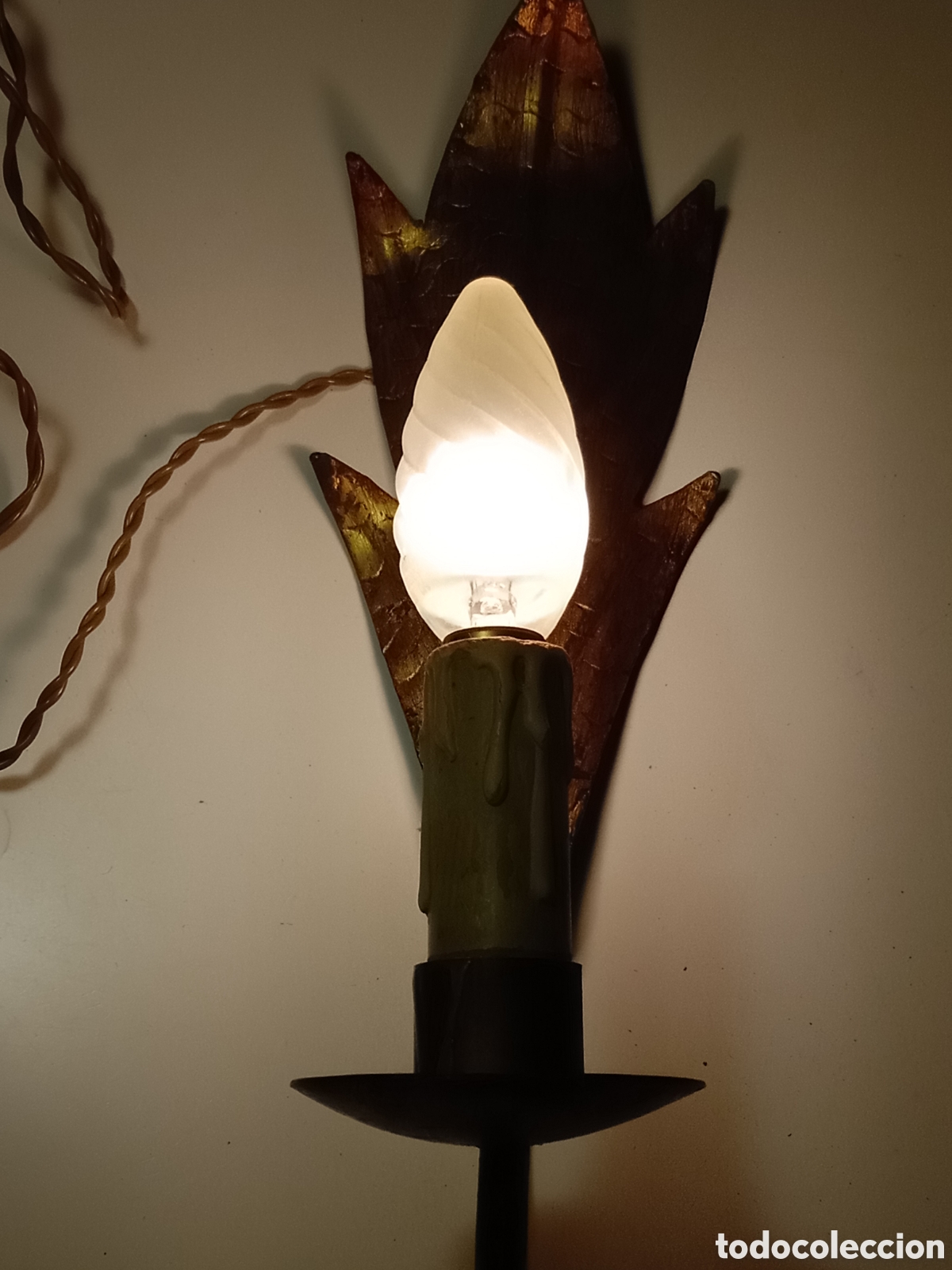 Antig&uuml;edades: Aplique de pared hierro - Foto 4