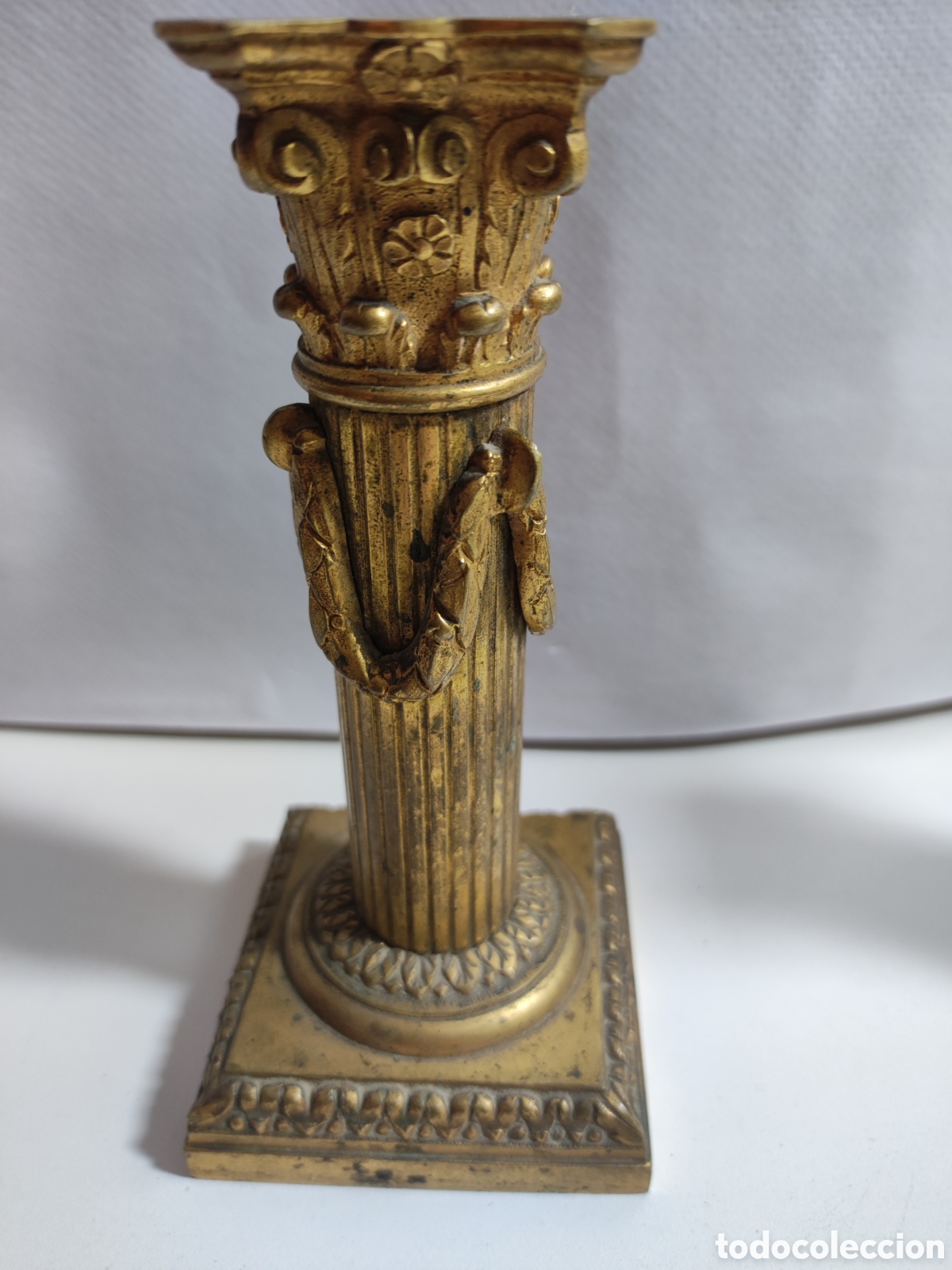 Antig&uuml;edades: Candeleros Imperio pareja - Foto 2