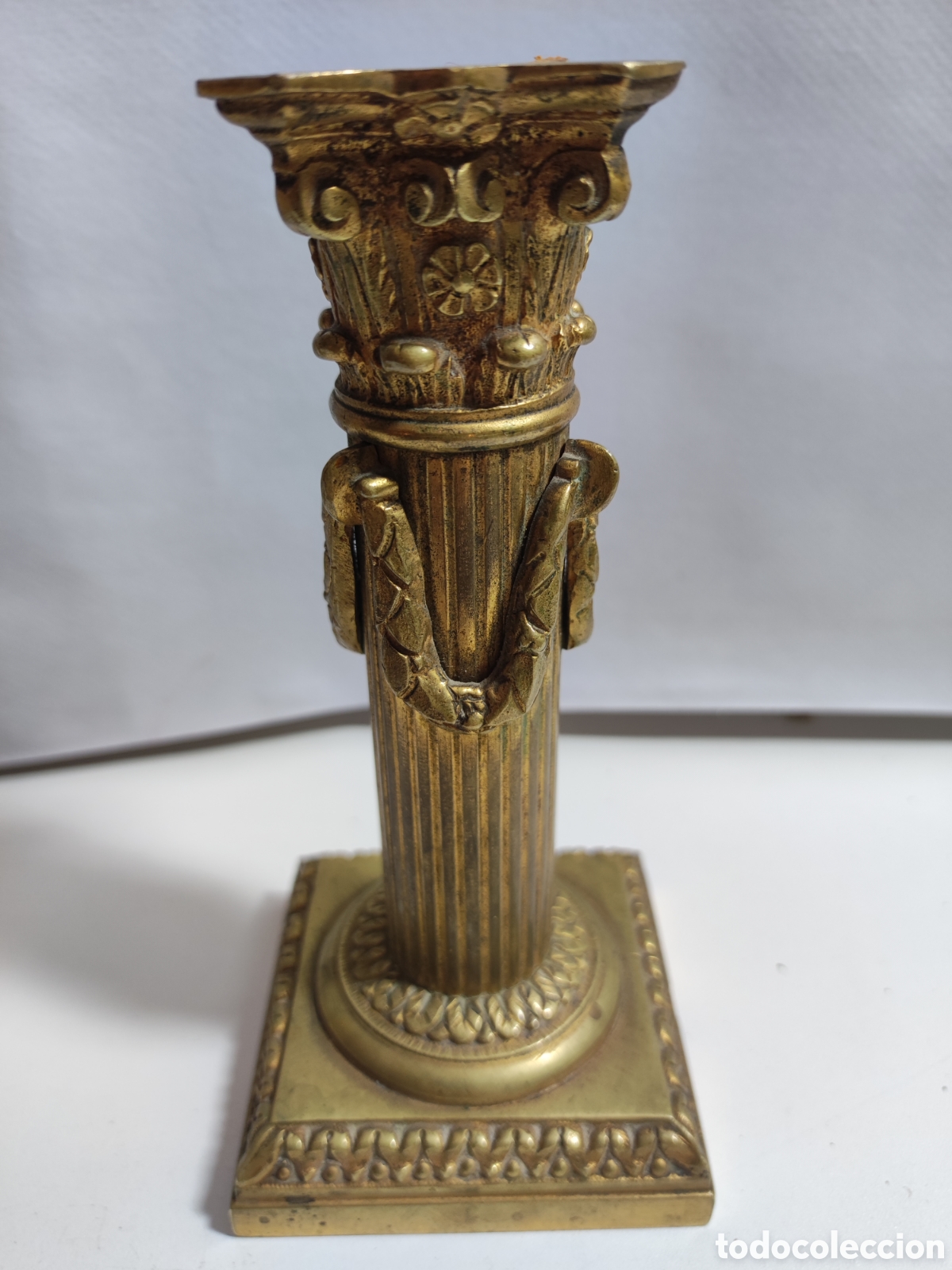 Antig&uuml;edades: Candeleros Imperio pareja - Foto 3