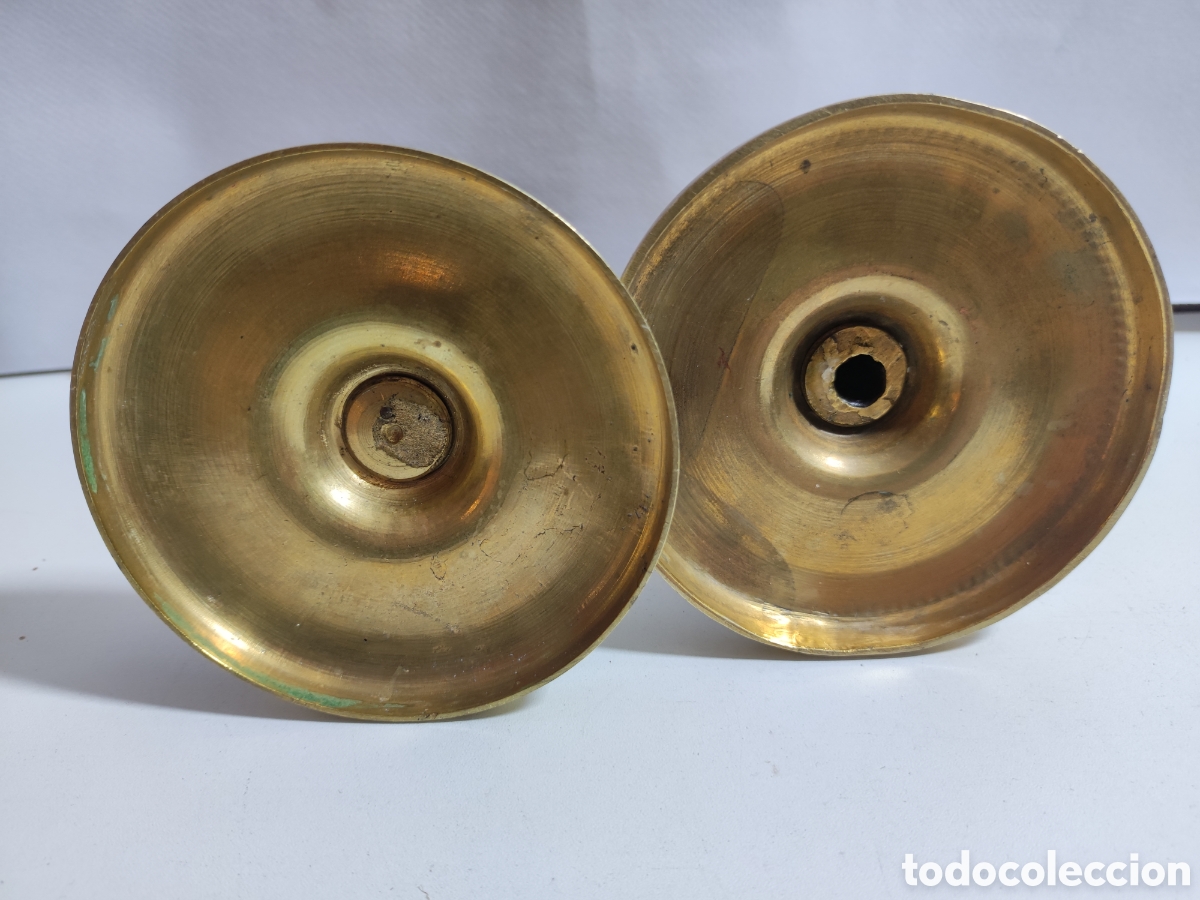 Antig&uuml;edades: Candeleros imperio pareja - Foto 6