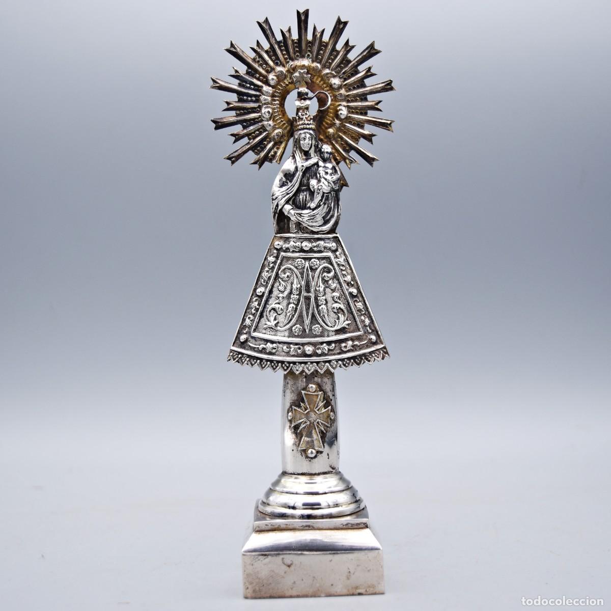 Antig&uuml;edades: Virgen del Pilar de plata - Foto 5
