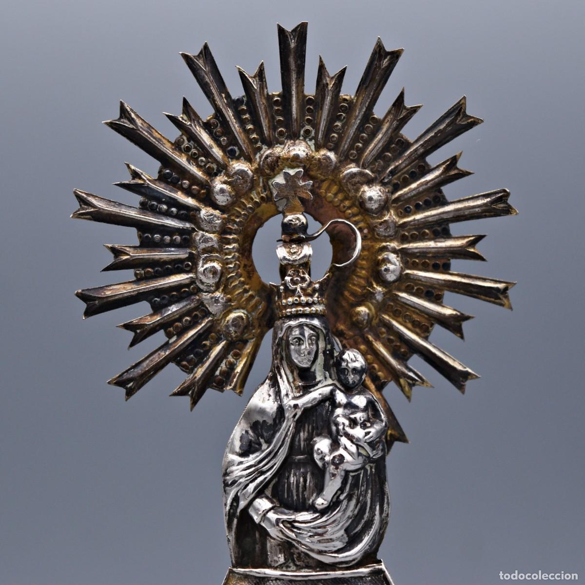 Antig&uuml;edades: Virgen del Pilar de plata - Foto 6