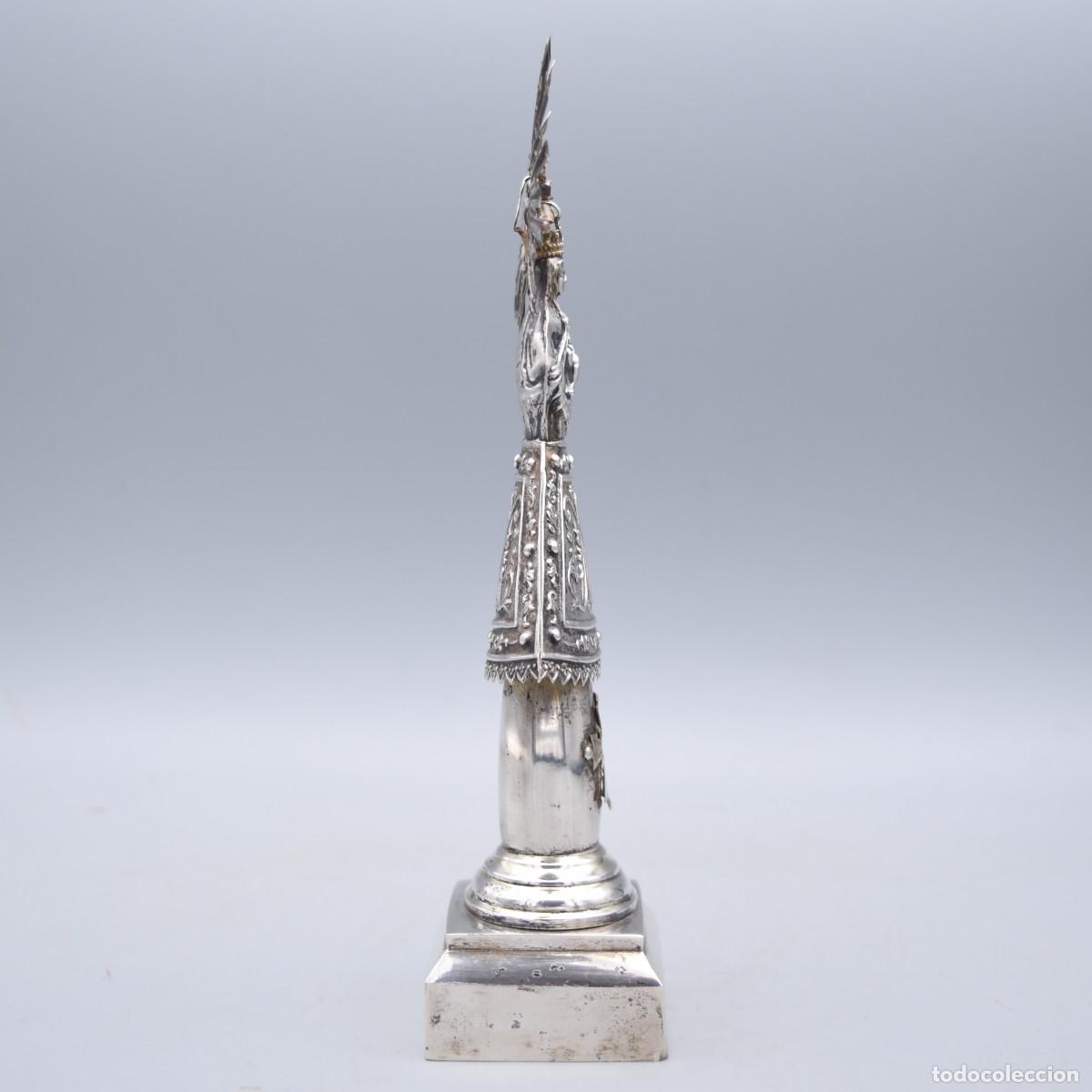 Antig&uuml;edades: Virgen del Pilar de plata - Foto 12
