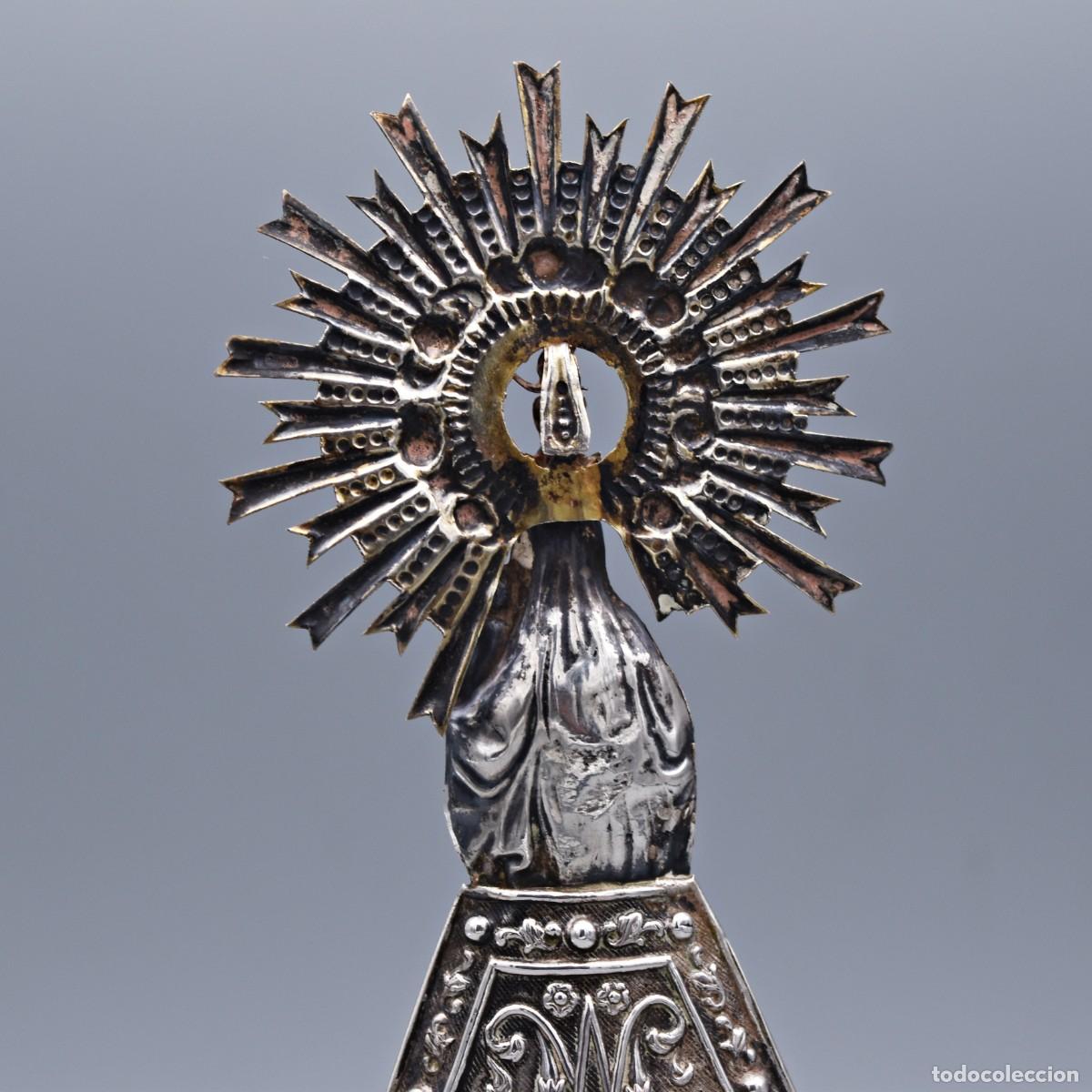 Antig&uuml;edades: Virgen del Pilar de plata - Foto 14