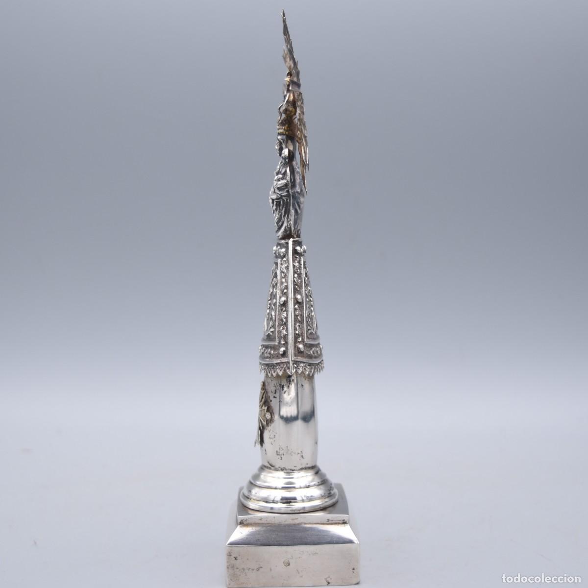 Antig&uuml;edades: Virgen del Pilar de plata - Foto 17