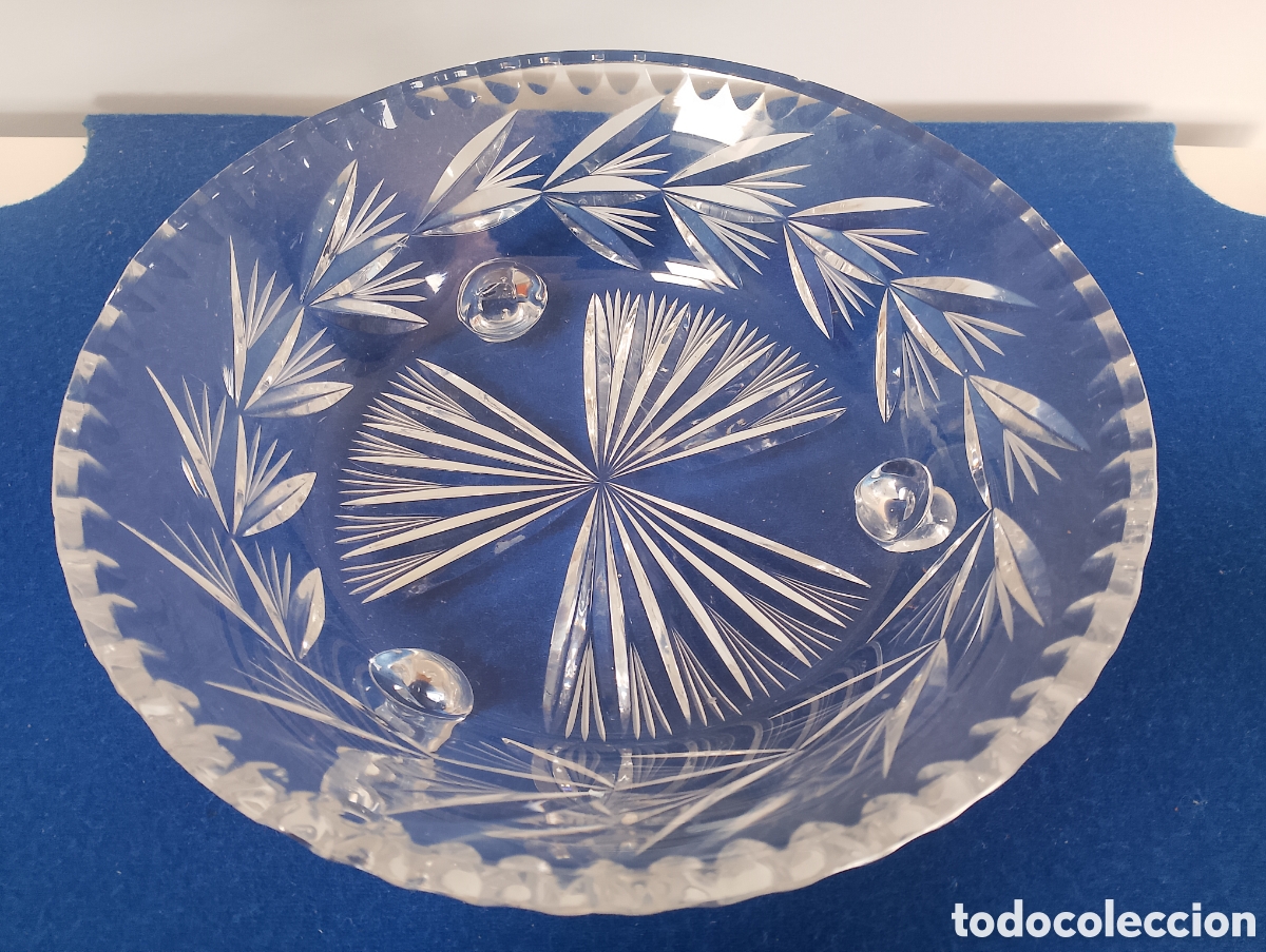 Antig&uuml;edades: CENTRO DE MESA CRISTAL. - Foto 3
