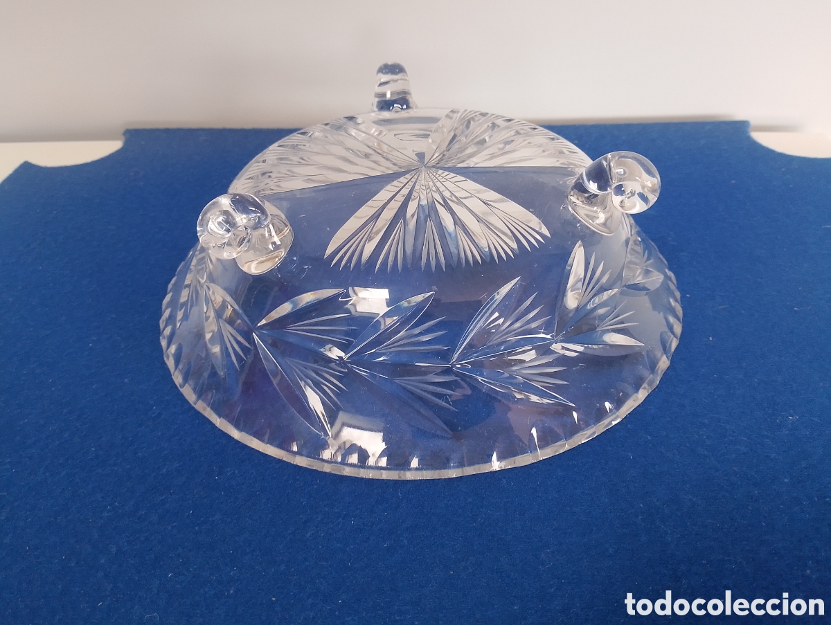 Antig&uuml;edades: CENTRO DE MESA CRISTAL. - Foto 4