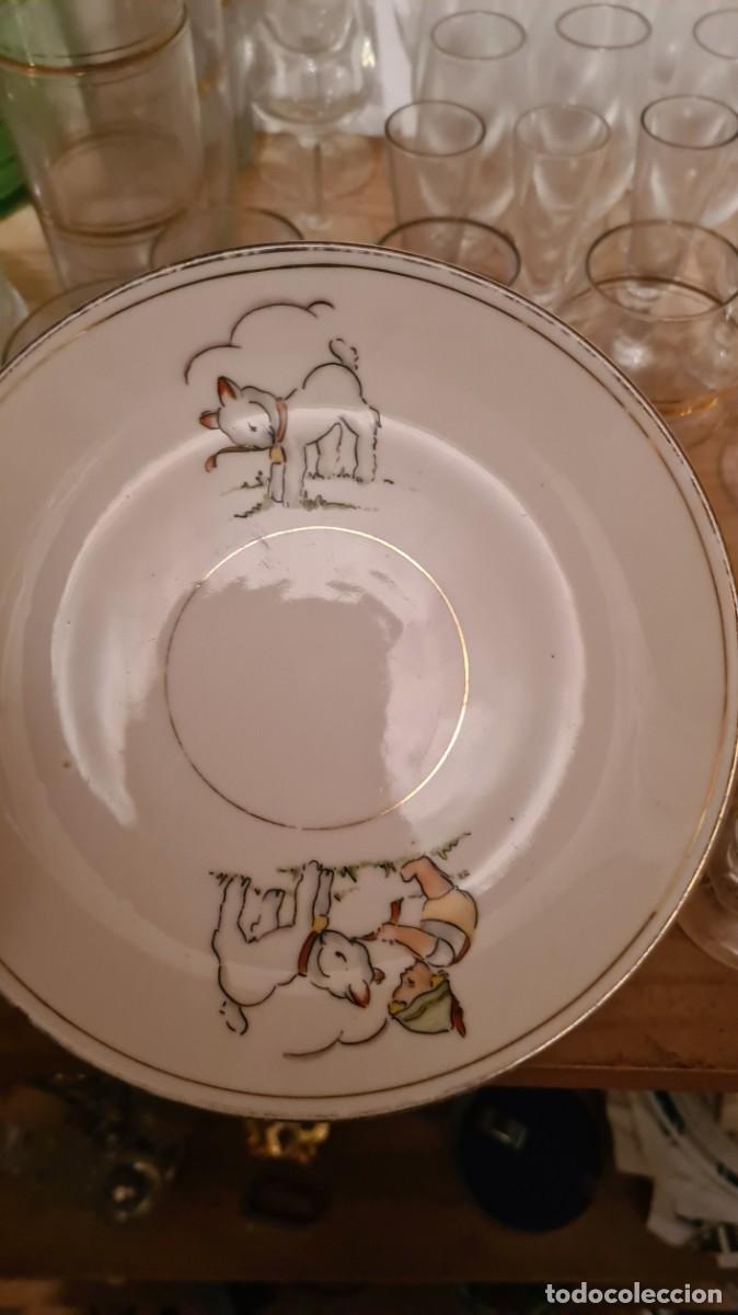 Antig&uuml;edades: Antiguo plato infantil con sello - Foto 1